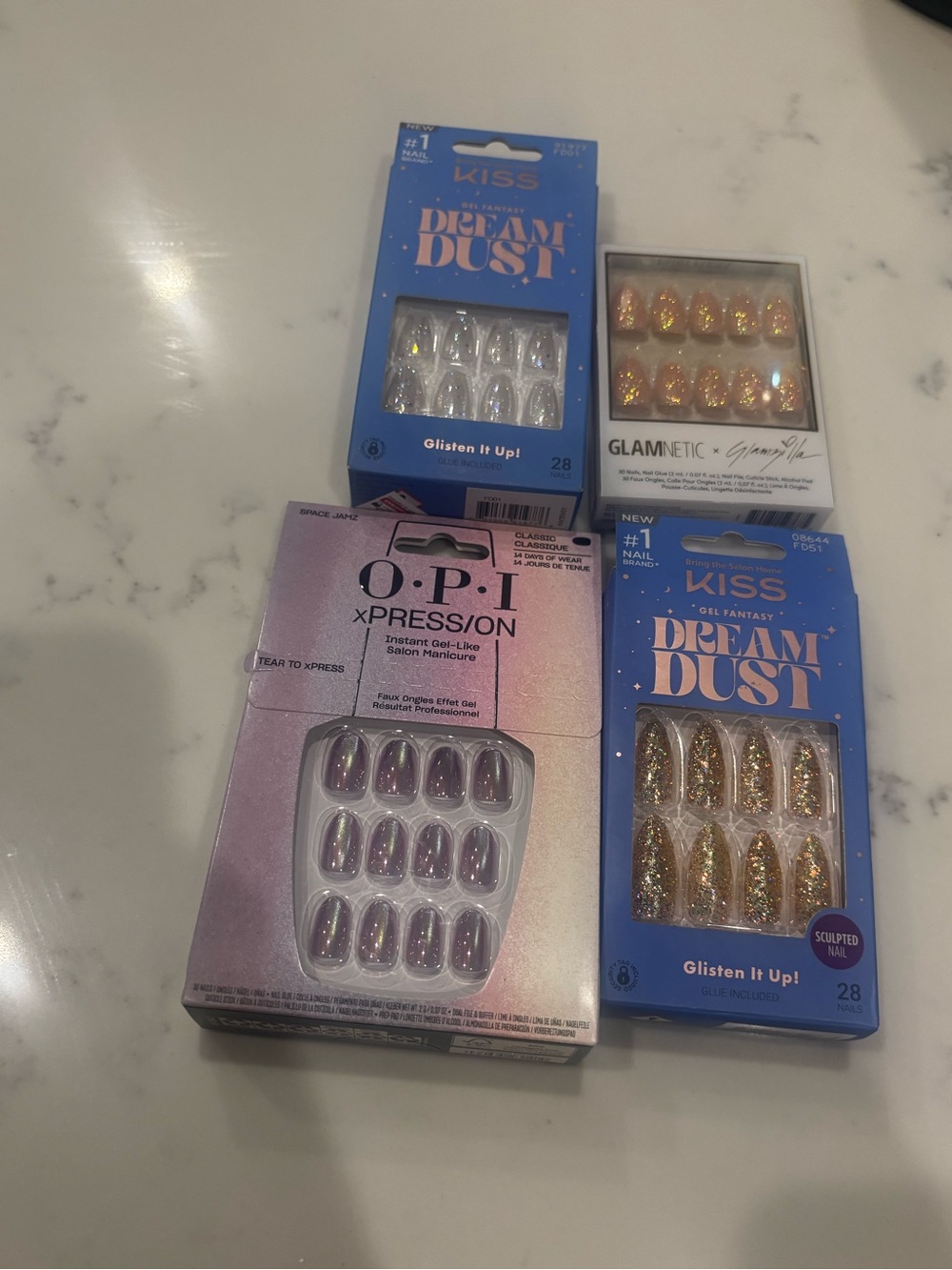 Four Sets of Never Used Press on Nails 💅